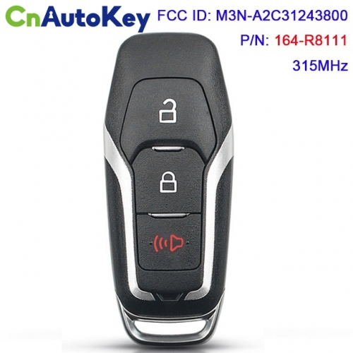 CN018063 for Ford Explorer F-150 F-250 Remote Key Fob M3N-A2C31243800 164-R8111 315MHz