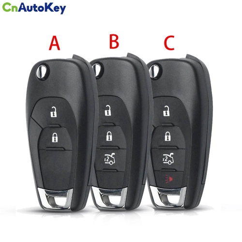 CS014020  2/3/4 Button Auto Key Car Key For Chevrolet Cruze Aveo Malibu Chevy 2014-2018 Spark Niva HU100 Blade Key Car Key Shell