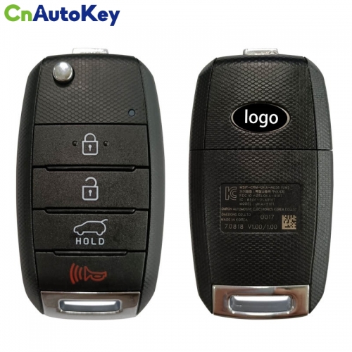 CN051135 2016 - 2019 KIA SORENTO REMOTE HEAD FLIP KEY - 4B - 433MHZ - 95430-C5100 FCC ID: OSLOKA-910T