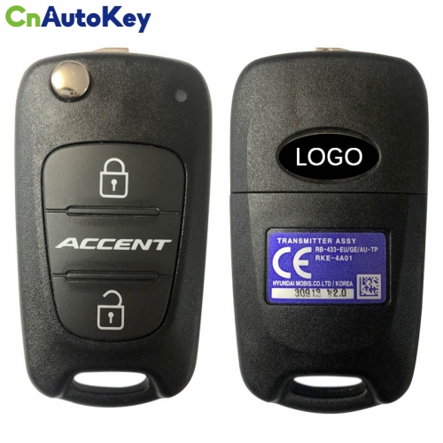 CN020122 2010-2013 Hyundai Accent Flip Key 2B – 433MHZ – 95430-1R110