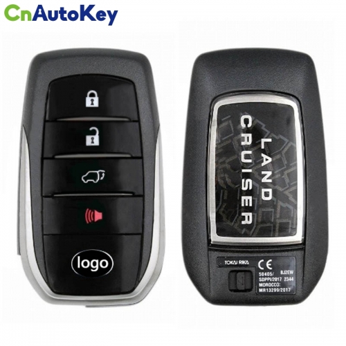 CN007245  Genuine Toyota Land Cruiser 2018 Smart Key Remote 4 Buttons 433MHz 89904-60N20 89904-60N21 89904-60N70 FCC ID: BJ2EW PAGE1 A8 CHIP