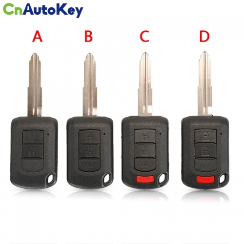 CS011019   Remote Head Key Shell Housing Fob 2/3/4 Buttons For Mitsubishi Eclipse Outlander Mirage lancer OUCJ166N Car Key Case