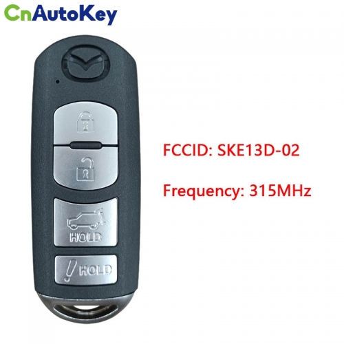 CN026045 SKE13D-02 SKE13D-01 Remote Key Fob 4 Buttons 315MHz 49 Chip for Mazda CX-5 CX-9 2016 2017 2018 2019 WAZSKE13D02 01