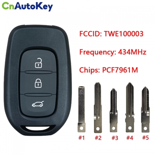 CN010063 OEM PCF7961M NSN14 Remote Car Key Fob for Renault Symbol Trafic Dacia Duster Logan Sandero 2012 2013 2014 2015 2016 2017 2018