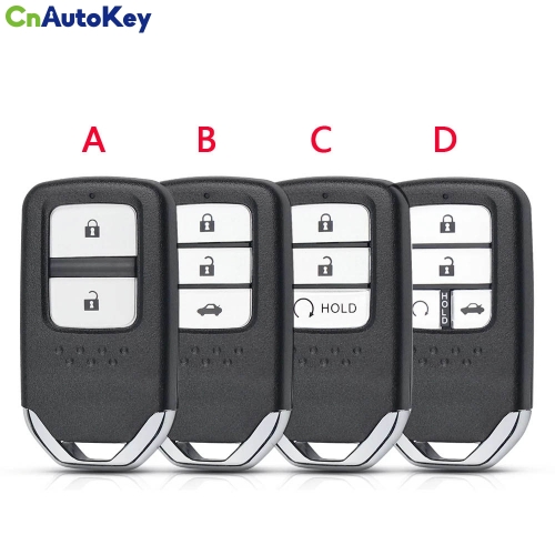 CS003042 Replacement 2/3/4 Buttons Smart Key Shell For Honda Fit Odessey City Jazz XRV Venzel HRV CRV Accord Insert Case Blade