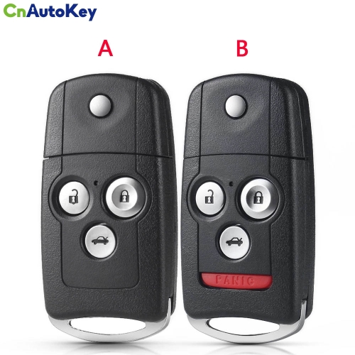 CS003039  For Honda 3/4 Buttons Car Remote Key Shell For Honda Acura Civic Accord Jazz CRV HRV Original Key Case Replacement