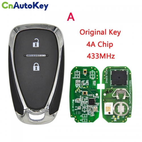 CN014086 World Remote Control Car Key For Chevrolet Tracker Orlando JM Trax 433.92 MHz 4A PCF7938X Chip Replacement Original Card