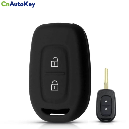 CS010032  Für Renault Scenic Master Megane Duster Logan Clio Captur Laguna Remote Fob Abdeckung Silikon Auto Schlüssel Fall 2 Taste