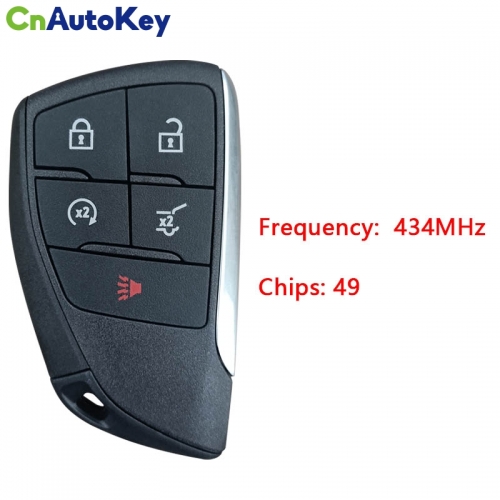 CN013021 2020 Buick 5-Button  Smart Keyless Key 5 Button 434MHz ID49 Chip FCC:YG0G21TB2 With Blade