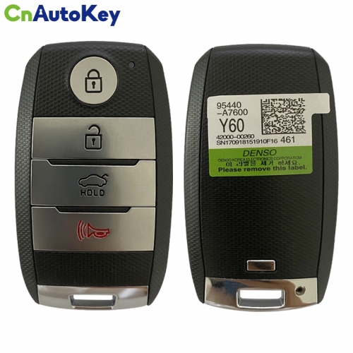 CN051110 For KIA Cerato 2016 Genuine Smart Key 4 Button 433MHz DST128 Transponder 95440-A7600