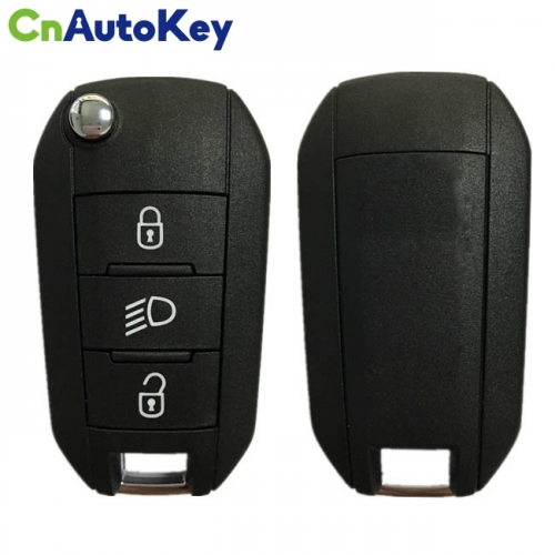 CN009050  3 Button Remote Key Fob For Peugeot 3008,Expert 2017-2019 HUF8435 HITAG AES CHIP（without logo）