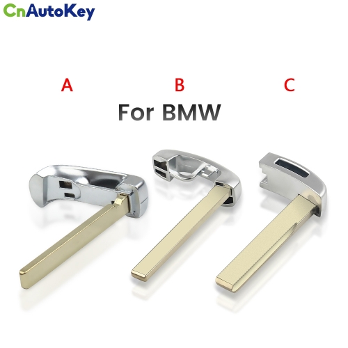 CS006040     Key Blade For BMW MiNi 3 5 6 7 series X5 X6 New 5 7 Series Emergency Uncut Insert Blank Smart Remote Key Replacement