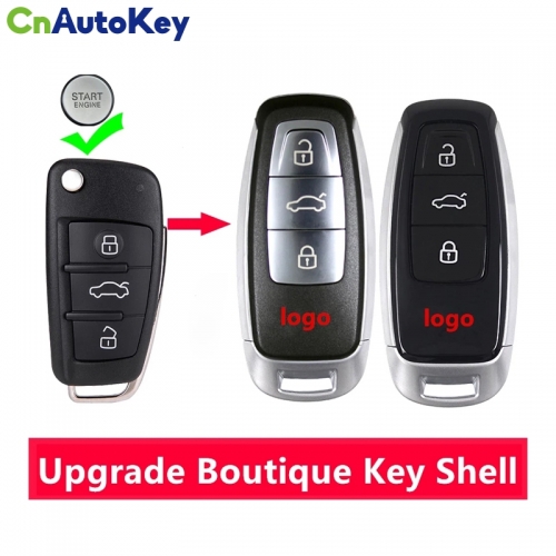 CS008041  Car Modified Remote Key Shell Upgrade Keyless Key Case for Audi A3 A4 A6 A8 TT Q2 Q3 Q5 Q7 S3 S5 R3 A7 RS3 RS5 Remote Key Cover