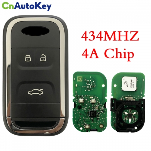 CN079004   3 Button Car Keyless Smart Remote Key 434Mhz 4A Chip for New Chery Tiggo 5 Tiggo 7 Tiggo 8 Arrizo 5 6 7 Intelligent Remote Key