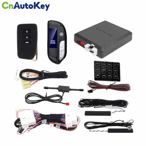 CNP162  EASYGUARD remote starter CAN BUS plug & play car alarm fit for Lexus ES300H Hybrid ES200 2014-18 with factory start stop button