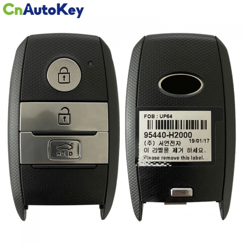 CN051158  433MHz 8A Chip Smart Remote Key FOB 3 Button Transmitter Fob za Kia K2 KX3 KXCROSS 2018 P/N: 95440-H2000