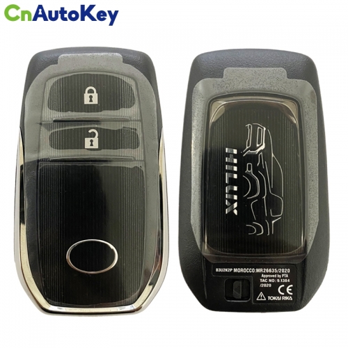 CN007283 car key Fit for Toyota HILUX 2Button Smart Remote key FCC ID :B3U2K2P/0010 BM1EW/0182  Board Number