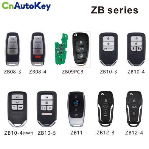 KEYDIY KD ZB Series ZB08 ZB09 ZB10 ZB11 ZB12  For Audi For Benz For BMW Style Smart Remote Key For KD-X2 Key Programmer