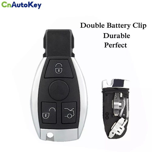 CN002095  Smart Key Remote 3 Button 433mhz Fob  for Mercedes Benz with 2 Battery Holder
