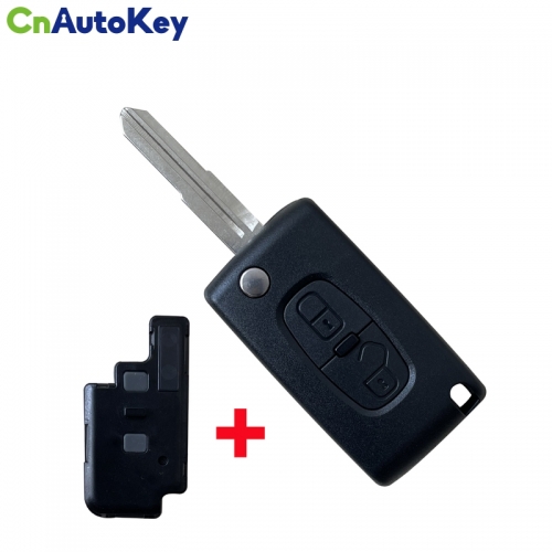 CS009048 Aftermarekt  2 Button shell For  Peugeot 4007 ET 4008 Citroen C-Crosser C4 Aircross Fob Remote Key case flip remote key shell fob