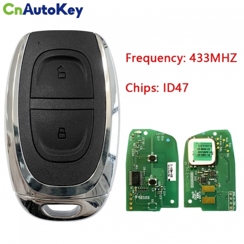 CN032009  2 Button Car Keyless Remote Key 433Mhz with ID47 Chip for MAXUS LDV V90 G10 G20 G50 V80 D90 D60 T60 T70 Genines Smart Remote Key