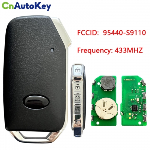 CN051101 KIA Telluride 2020 Genuine Smart Remote Key 4 Buttons Auto Start Type 433MHz HITAG 3 Transponder 95440-S9110