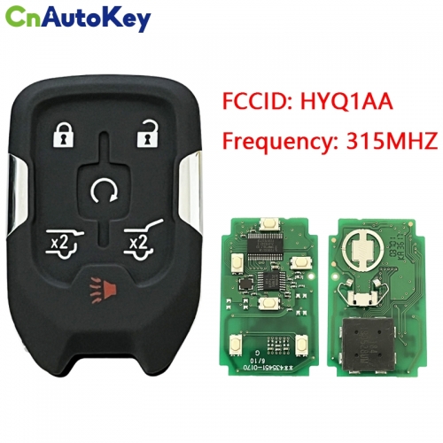 CN014067 Smart Remote Car Key Keyless Fob For Chevrolet Tahoe Suburban Silverado 4-Door Utility FCC ID HYQ1AA PN 13584512