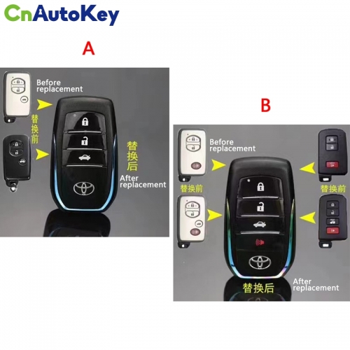 CS007135  4/5 Button Modified Shell For Toyota