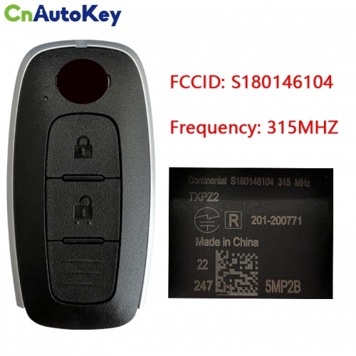 CN027099 Original  2023 N-issan Smart Key Remote 2 Buttons 315MHz Fcc ID TXPZ2  S180146104 HITAG AES CHIP