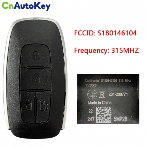 CN027103 Original 2023 N-issan Smart Key Remote 4 Buttons 315MHz Fcc ID TXPZ2 S180146104 HITAG AES CHIP