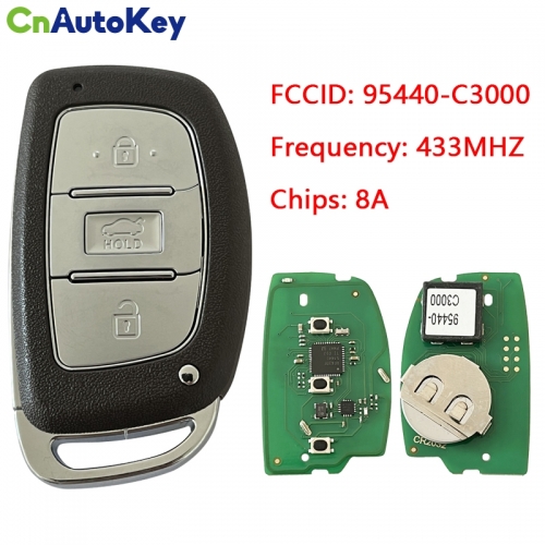 CN020223 Chip trasmettitore 433MHz 8A telecomando intelligente a 3 pulsanti per SONATA HYUNDAI dal 2015 P/N: 95440-C3000