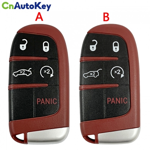 CS087006 5BTN Car Smart Key Case Shell For Dodge Challenger Charger SRT Dart Durango For Jeep For Chrysler 300 Replace