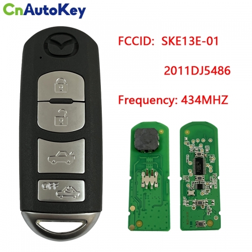 CN026017 For Mazda Smart key 4 Button 434MHz Mitsubishi system SKE13E-02 49 CHIP