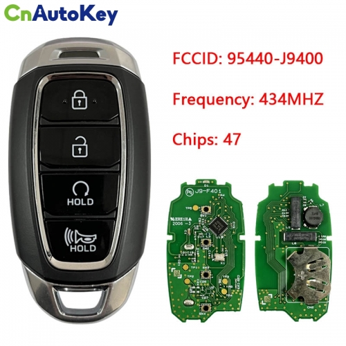 CN020279  GENUINE HYUNDAI KONA 2021 - 2022 SMART KEY 4BUTTONS 434MHZ - 95440-J9400