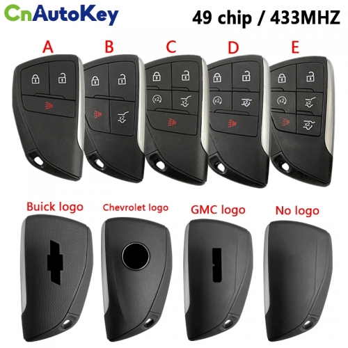 CN013030  Smart Prox Remote Car Key With 5 6 Buttons 433MHz ID49 Chip for Chevrolet Suburban Tahoe 2021 2022 Fob FCC ID: YG0G21TB2