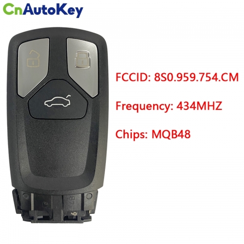 CN008095  Applicable to Audi Smart Car Key Model: FS14P70 FCC: 8S0.959.754.CM 434MHZ MQB48 chip
