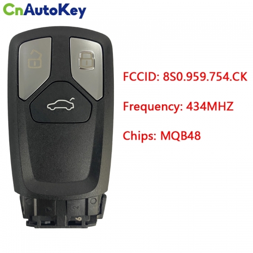 CN008097  Applicable to Audi Smart Car Key Model: FS14P70 FCC: 8S0.959.754.CK 434MHZ MQB48 chip