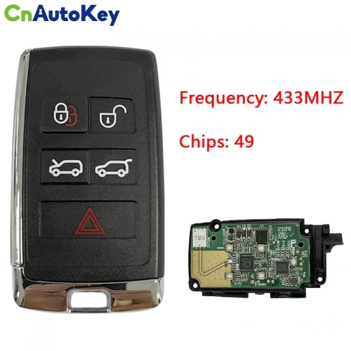 CN025014  Suitable for Jaguar smart remote control key ID: 76DA3AED 434MHZ 49 chip