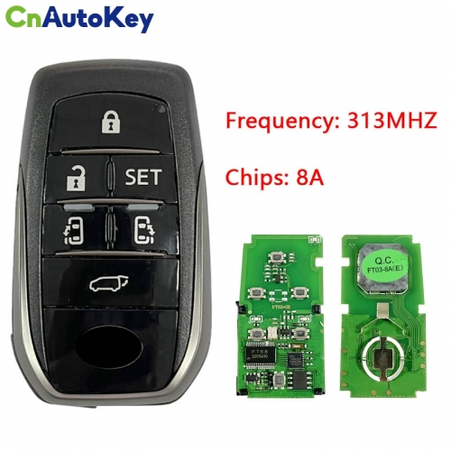 CN007129 For Toyota vellfire alphard smart remote key 313mhz 8A chip