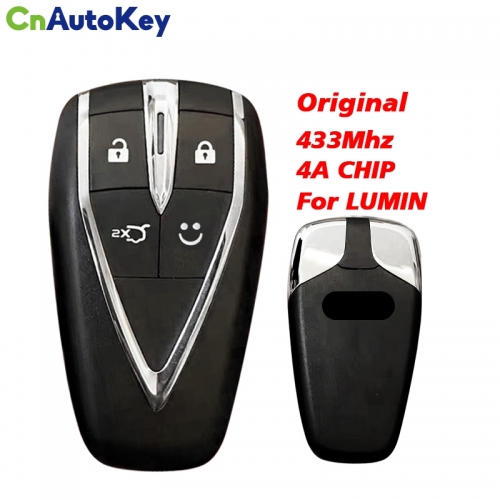 CN035011 Original genuine 4 button 4A chip 433Mhz smart key For CHANA LUMIN smart card with small key