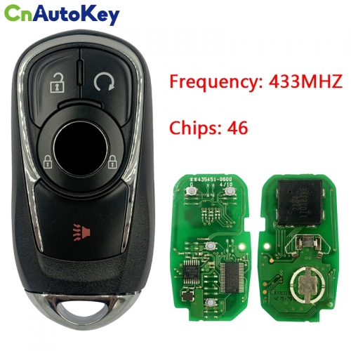 CN013023   2018-2020 Buick 5-Button Smart Key 433MHZ ID46 chip 1629