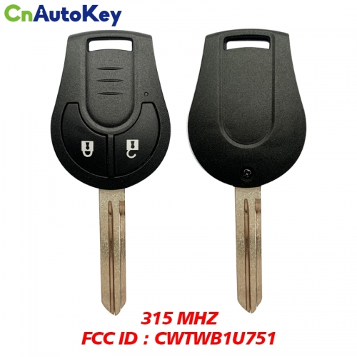 CN027059 2Button for Nissan Sentra 2013-2014 315 MHz FCC ID CWTWB1U751