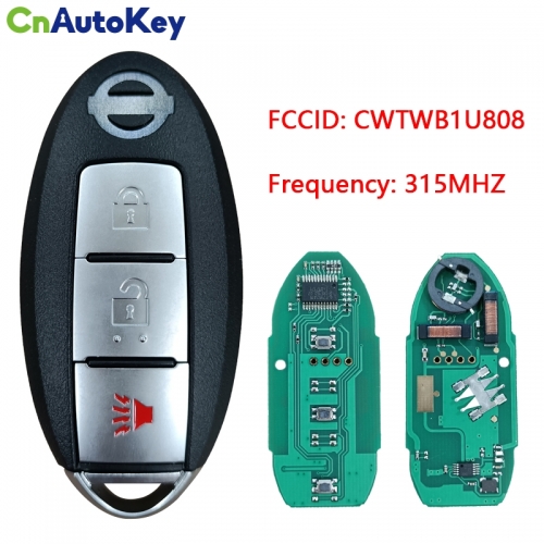 CN027087  FCC ID: CWTWB1U808 for Nissan Cube Juke Quest Leaf Versa Note 2011 2012 2013 2014 2015 2016 2017