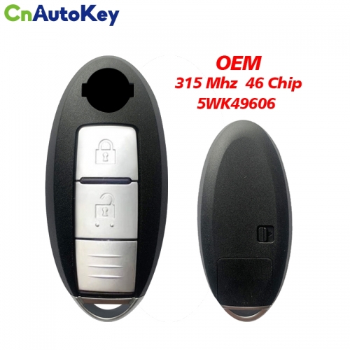 CN027110 Original 315Mhz 46 Chip Smart Key FOR Nissan MURANO FAIRLADY Z 350Z 370Z SKYLINE FUGA Genuine  Fob 2 Buttons 5WK49606