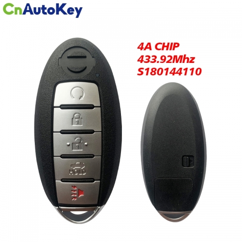 CN027066 5 Button Smart Remote Car Key 433.92Mhz For Nissan Rogue 2017-2019 with PCF7953M HITAG AES 4A CHIP KR5S180144106 S180144110