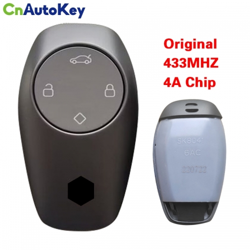 CN038001 Original 4 Button Smar key  for Leapmotor T03 car ignition keys 433MHZ 4A Chip