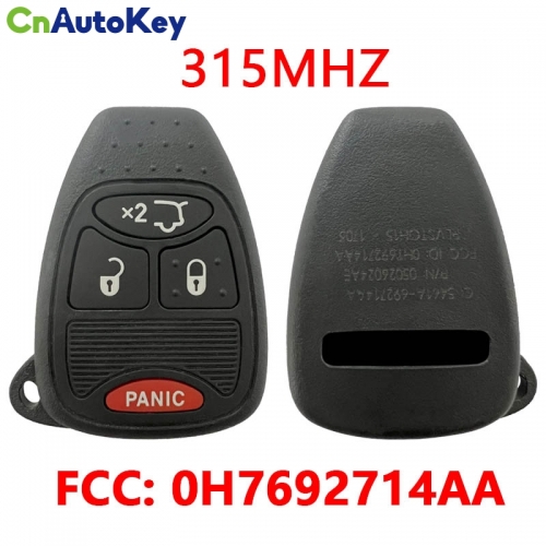 CN087057 EM For Dodge 3+1 Buttons 315MHZ  FCC: 0H7692714AA