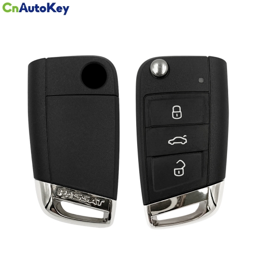 CS001041 3 Button Flip key For VW passat smart remote key shell