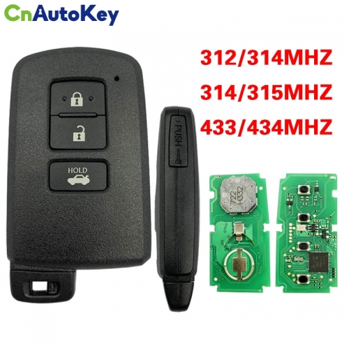 CN007148 Smart Remote Key 3 Button 312/315/434MHz for Toyota FCC ID281451-0020