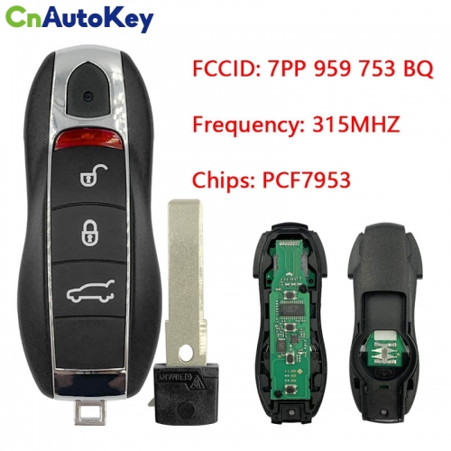 CN005002 Porsche Cayenne Remote Key 3 Button 315 Mhz New 7PP 959 753 BQ keyless go